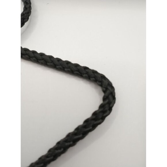 Vintage Black Rayon Satin Clutch Crossbody Purse with Bow & Snap Closure - Picture 8 of 11